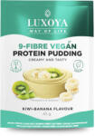 Luxoya - Vegán fehérjét tartalmazó rostpuding - 9 féle rosttal - Kiwi-Banán ízű - 45g