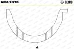 GLYCO Saiba distantier, arbore cotit GLYCO A210/2 STD (A210/2 STD)