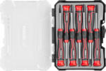 Strend Pro Premium Csavarhúzókészlet, Strend Pro Premium ComfortGrip DL131, fekete/piros, 7 db, lapos: 4 db, PH: 3 db, króm-vanádium acél szár, műanyag markolat (TC2250774)