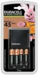 DURACELL Battery Charger CEF27, set 2x AA 1300mAh și 2x AAA 750mAh, 1.2V (DUR-C-CEF27) Incarcator baterii
