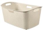Curver Style rattan hatású ruháskosár 47L (223393) (223393)