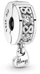PANDORA Moments 791151C01 Család mindörökké pavé klip charm (Ag 925/1000, 2, 88 g)