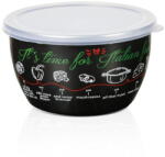Metalac Recipient cu capac Italian Food Metalac, email, 16cm, 1.7l, Negru (386357)