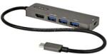 StarTech USB C Multiport Adapter - USB-C to HDMI 2.0b 4K 60Hz (HDR10), 100W Power Delivery Pass-Through, 4-Port USB 3.0 Hub - USB Type-C Mini Dock (DKT30CHPD3) (DKT30CHPD3)
