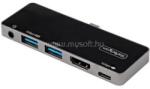StarTech USB C Multiport Adapter - USB-C to 4K 60Hz HDMI 2.0, 100W Power Delivery Pass-Through Charging, 3-Port USB 3.0 Hub, Audio - USB-C Mini Dock (DKT30ICHPD) (DKT30ICHPD)