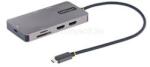 StarTech USB C Multiport Adapter, Dual HDMI Video, 4K 60Hz, 2Pt 5Gbps USB-A Hub, 100W Power Delivery Pass-Through/GbE/SD/MicroSD, 12"/30cm Cable, Travel Dock (120B-USBC-MULTIPORT) (120B-USBC-MULTIPORT)