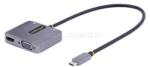 StarTech USB C Video Adapter, USB C to HDMI VGA Multiport Adapter, 3.5mm Audio, 4K 60Hz HDR, 100W PD Pass-Through, Thunderbolt 3/4 Compatible (122-USBC-HDMI-4K-VGA) (122-USBC-HDMI-4K-VGA)