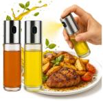 Bimberek 2 db-os üvegpalack készlet 100 ml olajspray, Bimberek, ezüst, 18x4cm (ZES001960)