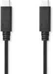 Nedis USB 3.2 Type C Összekötő Fekete 1m CCGL64750BK10 (CCGL64750BK10)