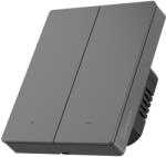 SONOFF m5-2c-80m - intrerupator inteligent dublu cu buton fizic, 2 canale, protocol matter, seria switchman (tip 80) (6920075743692)