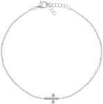 Brilio Silver Brățară elegantă din argint cu cruce BRC96W