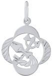 Silvego Pandantiv din argint semnul zodiacului Vărsător - trifoi cu patru foi SILVEGOB10281S02