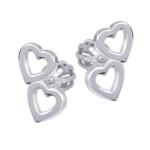 Soliter Brilio Silver Cercei inimioare din argint 431 001 01502 04