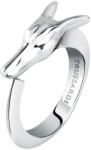 Trussardi Inel deschis și distinctiv din oțel T-Heritage TJAXB06 52 mm