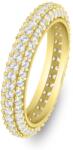 Brilio Silver Inel strălucitor placat cu aur cu zirconi transparente RI093Y 52 mm
