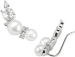 JwL Luxury Pearls Cercei lungi din argint sterling cu perle reale si cristale JL0300