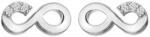 Hot Diamonds Cercei fermecători din argint sterling cu diamante Infinitely Much Loved DE731