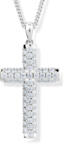 Modesi Colier din argint sclipitor Cruce M00141