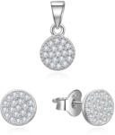 Beneto Set de bijuterii strălucitoare cu pietre de zircon AGSET358 (pandantiv, cercei)