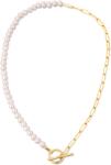 JwL Luxury Pearls Colier trendy placat cu aur cu perle de râu naturale JL0787