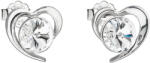 Evolution Group - Pavona Evolution Group Cercei din argint cu cristale Swarovski inimă albă 31259.1