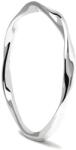 PDPAOLA Inel argintiu minimalist SPIRAL Silver AN02-804 50 mm