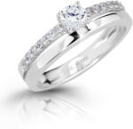 Modesi Inel frumos cu pietre de zircon M11102 50 mm