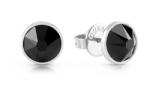 Guess Cercei din oțel pentru bărbați cu cristale negre Frontiers JUME01343JWSTBKT / U