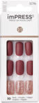 KISS Unghii false imPress Hero Medium Squoval, 30 bucati, Kiss - vivantis