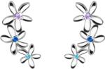 Preciosa Cercei lungi din argint cu flori Fresh 5345 70