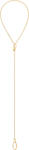 Calvin Klein Colier lung variabil placat cu aur Sculptural 35000442