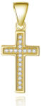 Beneto Pandantiv din argint placat cu aur Cruce AGH589-GOLD