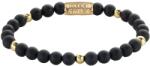 Rebel&Rose Brățară cu mărgele Matt Black Madonna RR-60078-G 17, 5 cm - M