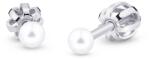 Cutie Jewellery Cercei din aur alb cu perle Z3003/4 0, 3 cm