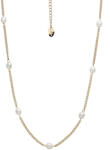 CRYSTalp Colier fermecător placat cu aur cu perle Tide Pearl 12243. EG