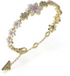 Guess Brățară decentă placată cu aur cu flori White Lotus JUBB04128JWYGWH 18.5 cm
