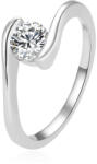 Beneto Inel elegant din argint cu zircon transparent AGG367 60 mm