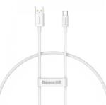 Baseus Cablu de date Baseus Superior, Fast Charging, USB la USB Type-C 100W, 1m, Alb