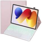 GKK Калъф с Клавиатура за Xiaomi Redmi Pad 2 Pro/ Poco M1 12.1", Keyboard+TouchPad Backlit Case, Розов (5966150019132)