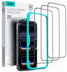 ESR iPhone 16 Pro ESR CLASSIC протектор за екран стъкло 3бр. 2.5D, 9H + SURFACE, BLACK GP-181232 (GP-181232)
