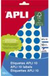 APLI Етикети, кръгли, 16 мм, с ръкописен текст, цветни, apli, сини, 432 етикета/пак 02739 (02739)