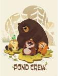 Komar falikép Disney-Pixar Agyugrász "Pond Crew" 30 cm x 40 cm zöld