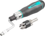 WHIRLPOWER Bitkészlet, Whirlpower SpeedyDriver 96-7914, 14 db, kétirányú racsnis hajtókar, adapter, 12 db 25 mm bit (TC255658)