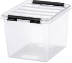 SMARTSTORE Пластмасова кутия за съхранение, 3 литра, с черни дръжки, SMARTSTORE "Classic 3", прозрачна 3522070 (3522070)