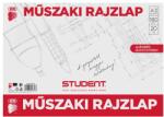 ICO Student A3 180g 20 листа за технически чертежи 7510042002 (7510042002)