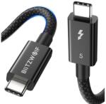 BlitzWolf BW-HDC8 кабел за данни Type-C - Type-C, 150cm, BLACK BW-HDC8 1.5M (BW-HDC8 1.5M)