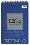 Fedrigoni 1264 200g A4 40 листа със спирала, черен блок за рисуване 19100652 (19100652)