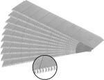 Extol Резервно острие за нож за тапети, 10 броя, 18x100x0, 5 mm, чупливо, стомана SK5, HRC 64, назъбен режещ ръб