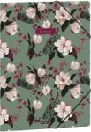 Ars Una Mapă cu elastic Ars Una Flowery Green - A4 (50215355)