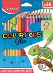 Maped Комплект цветни моливи, триъгълни, MAPED "ColorPeps Star", 36 различни цвята 832017FC (832017FC)